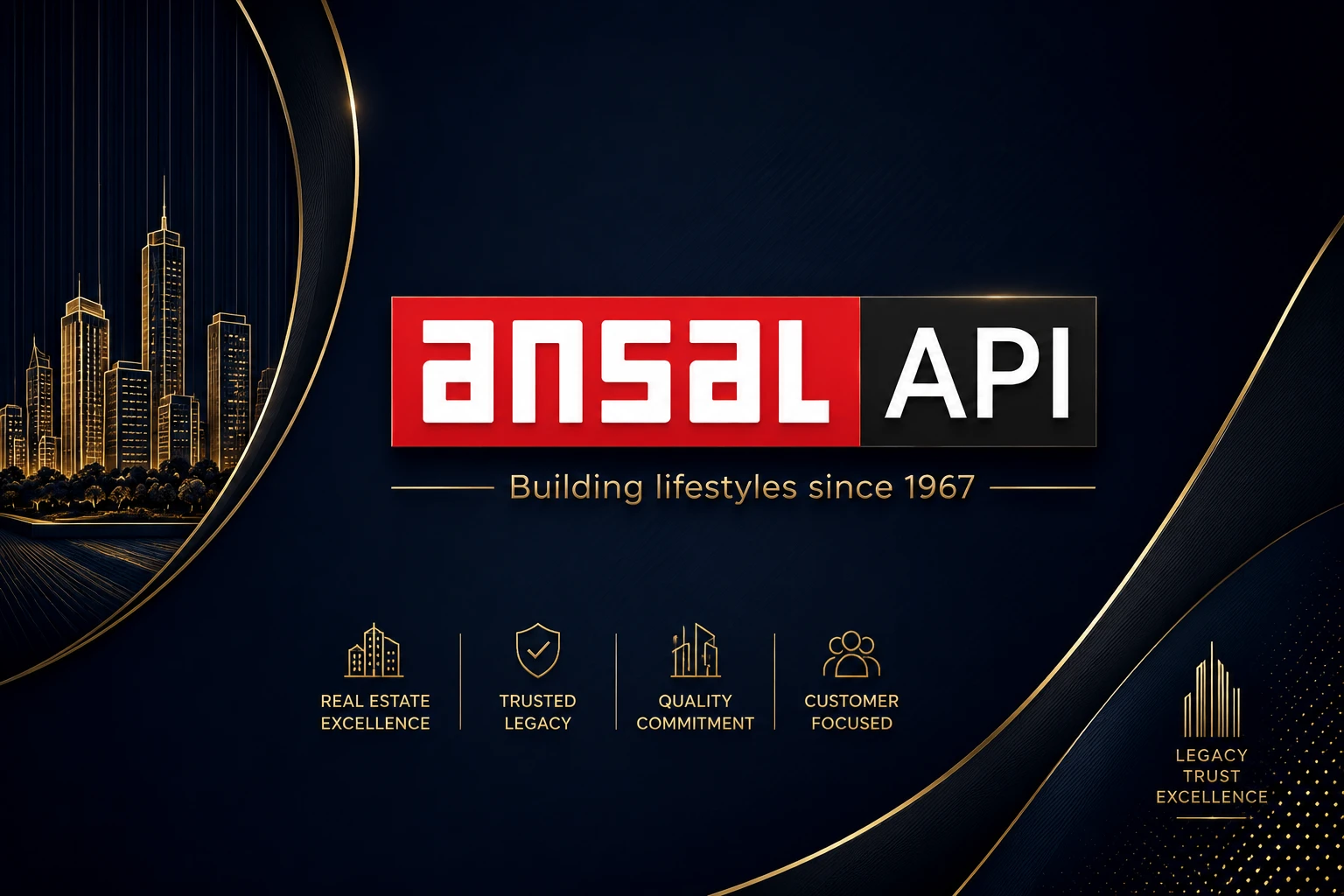 Ansal API official logo for Lucknow residential projects