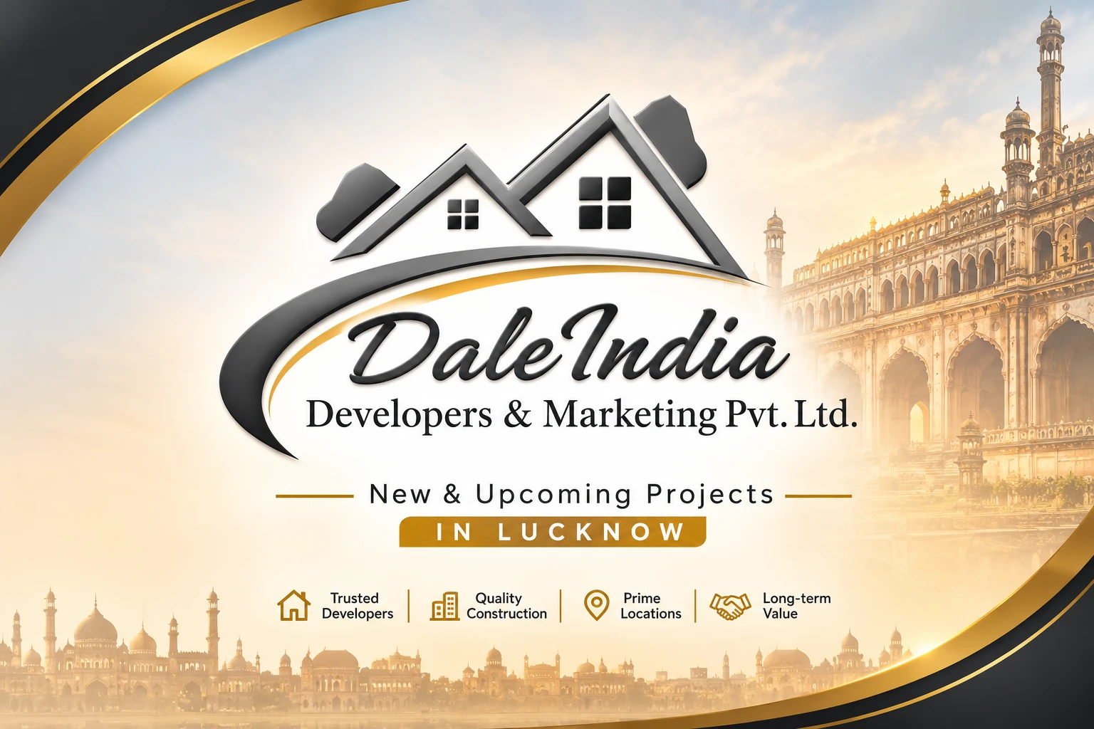 DaleIndia Developer Pvt Ltd. official logo for Lucknow residential projects