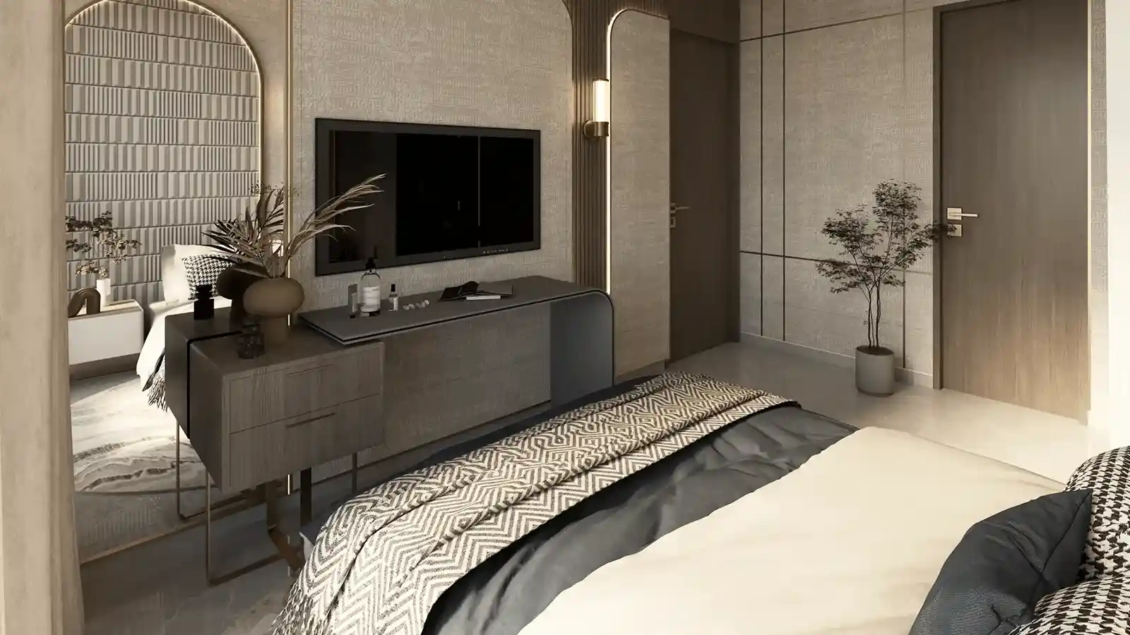 Master bedroom interior at Hero Homes Kanpur Road Lucknow