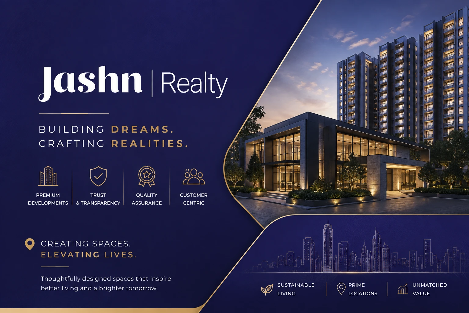 Jashn Realty official logo for Lucknow residential projects