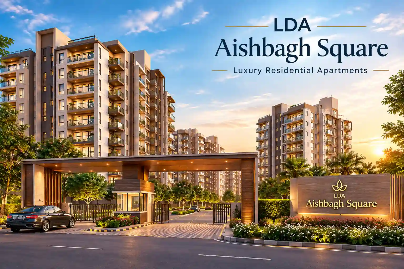 Luxury 1 and 2 BHK flats at LDA Aishbagh Square offering residential apartments in Lucknow, Uttar Pradesh
