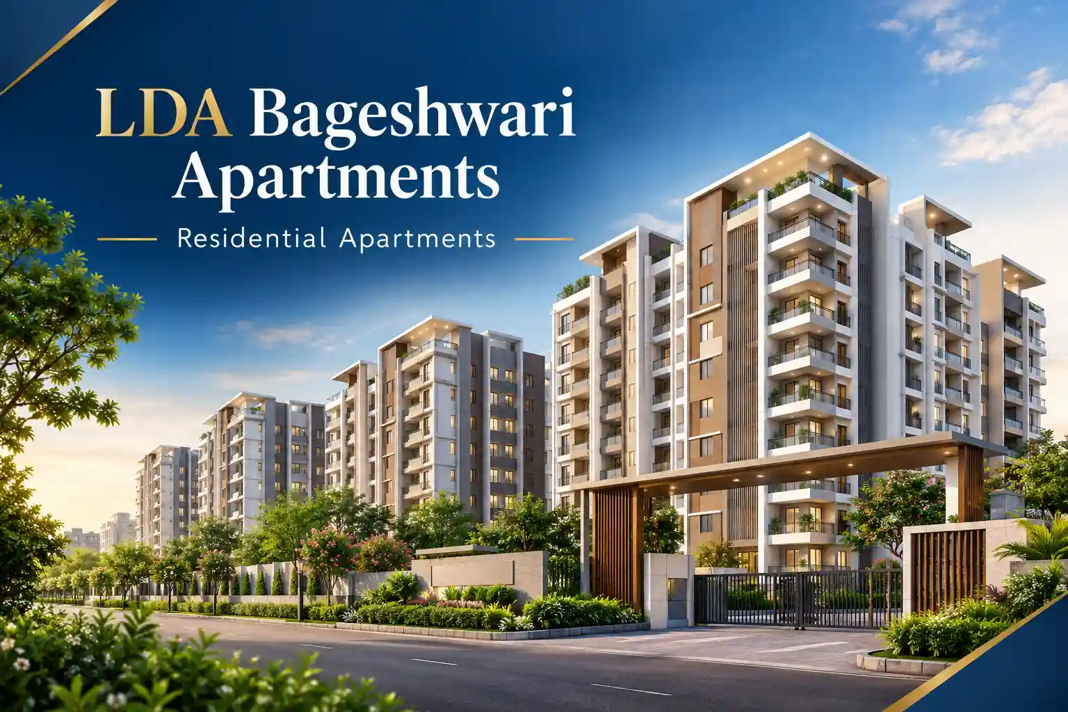 Affordable 1 and 2 BHK flats at LDA Bageshwari Apartment offering residential apartments in Lucknow, Uttar Pradesh