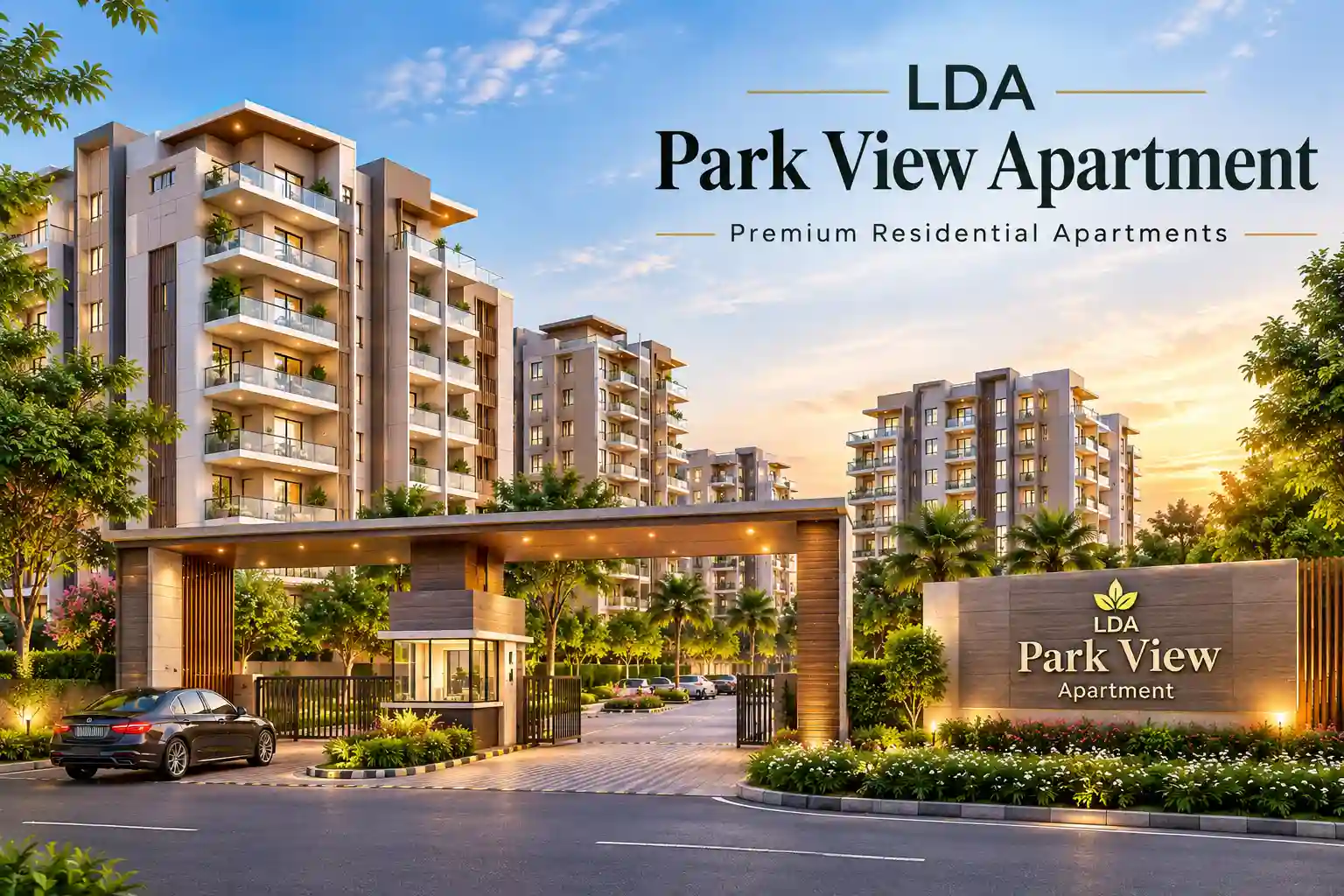 Luxury 3 & 3.5 BHK flats at LDA Park View Apartment offering residential apartments in Lucknow, Uttar Pradesh