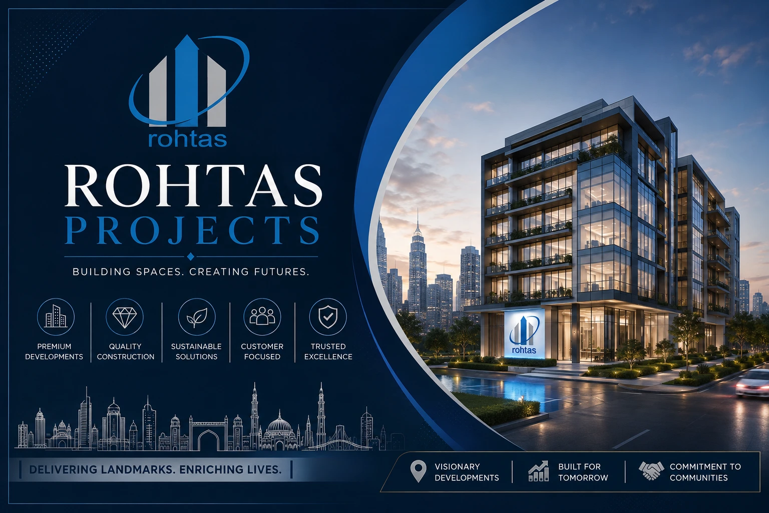 Rohtas Projects Ltd. official logo for Lucknow residential projects