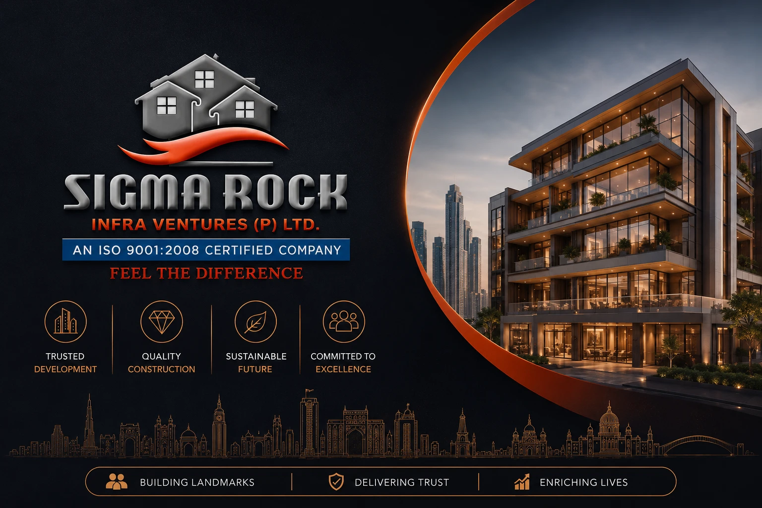 Sigma Rock official logo for Lucknow residential projects